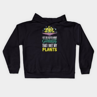 Excited About Gardening Kids Hoodie